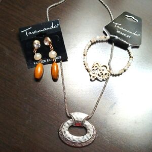 Silver and Gold Jewelry Set